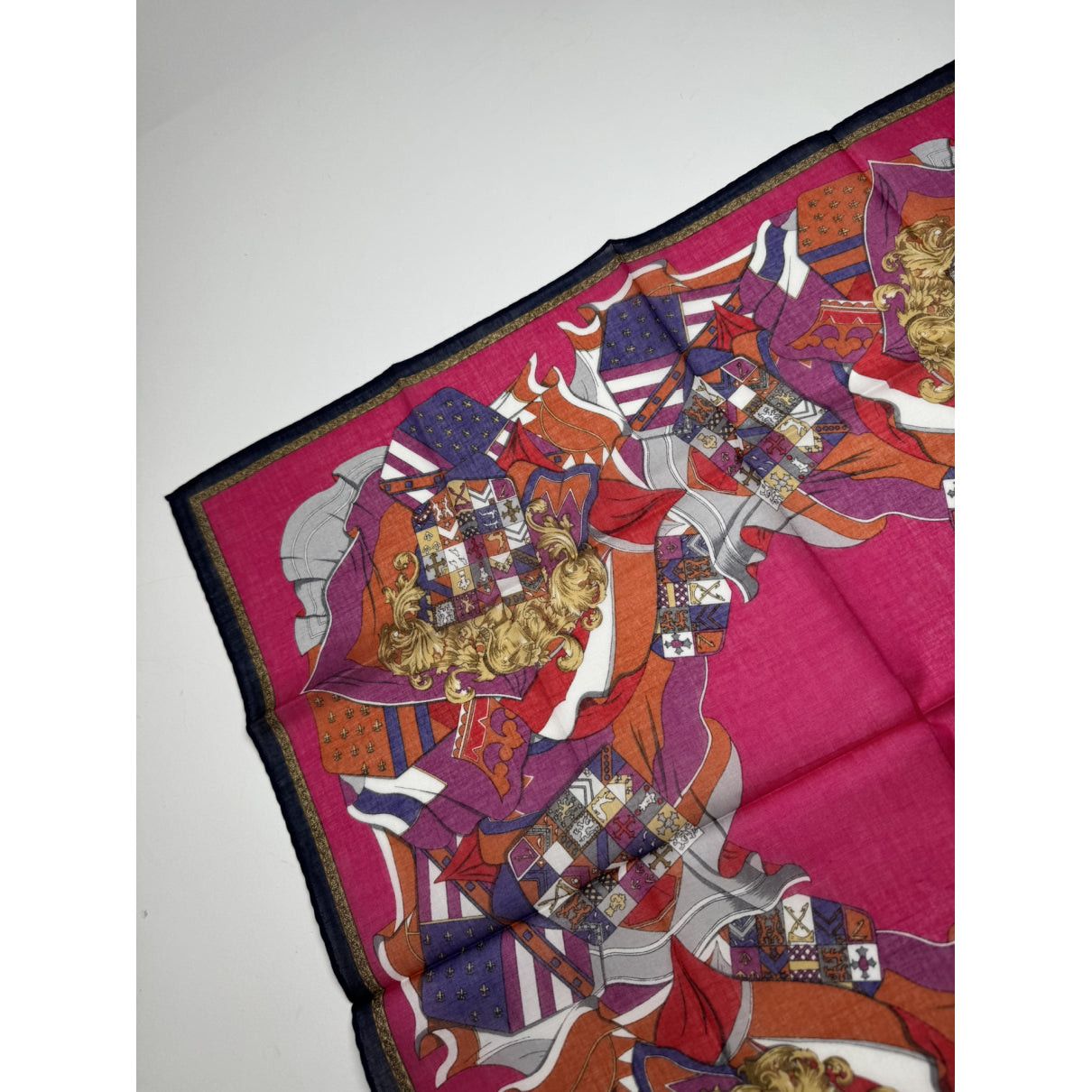 Celine Red Silk Scarf Size ONE SIZE - 4 Thumbnail