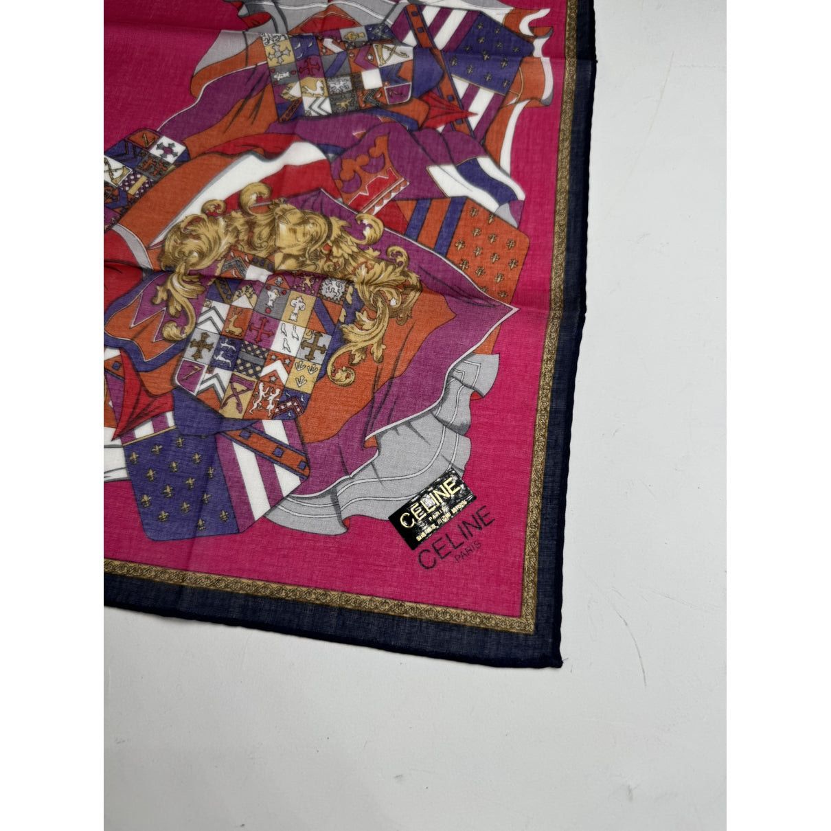 Celine Red Silk Scarf Size ONE SIZE - 2 Thumbnail