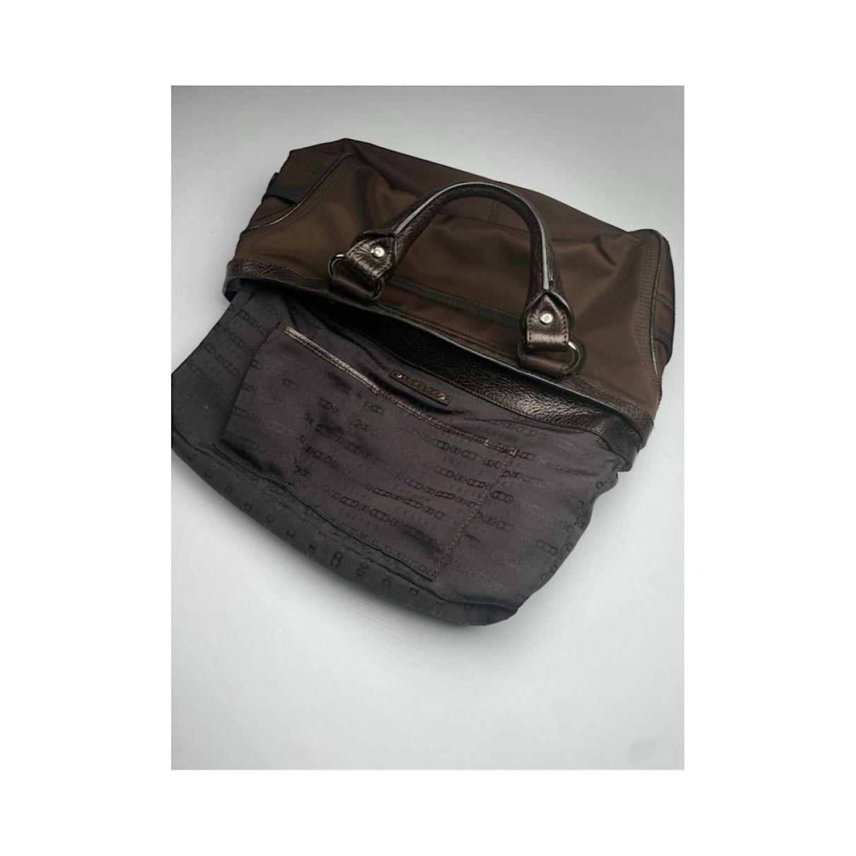 Celine Nano Luggage Brown Polyester Handbag Size ONE SIZE - 3 Thumbnail