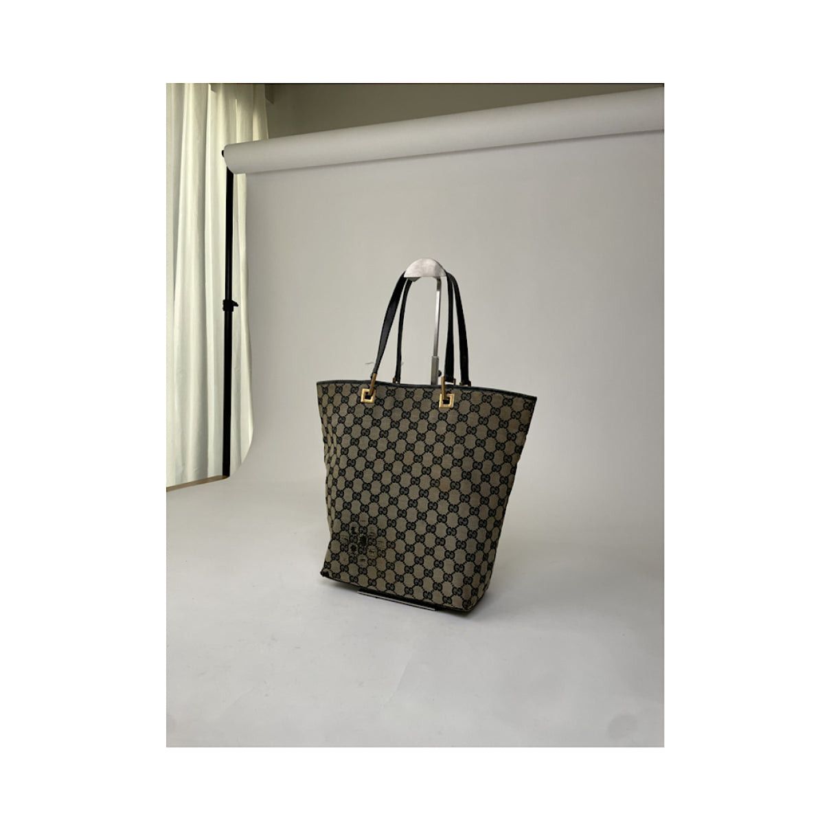 Gucci Jackie Vintage Beige Cotton Handbag Size ONE SIZE - 2 Thumbnail