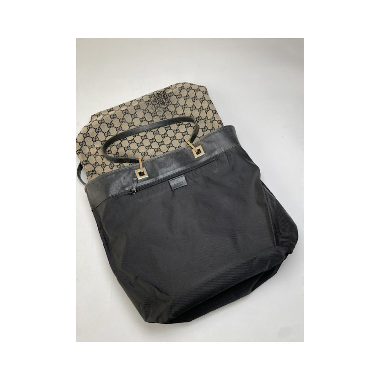 Gucci Jackie Vintage Beige Cotton Handbag Size ONE SIZE - 3 Thumbnail