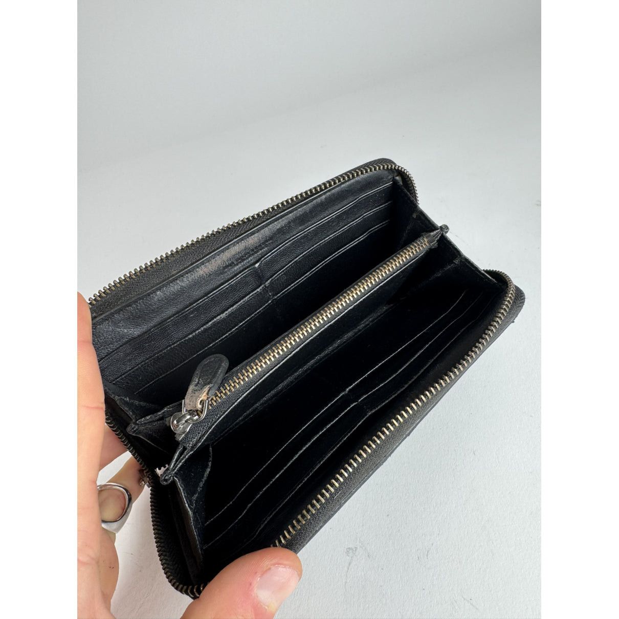 Bottega Veneta Intrecciato Black Leather Wallet Size ONE SIZE - 4 Thumbnail
