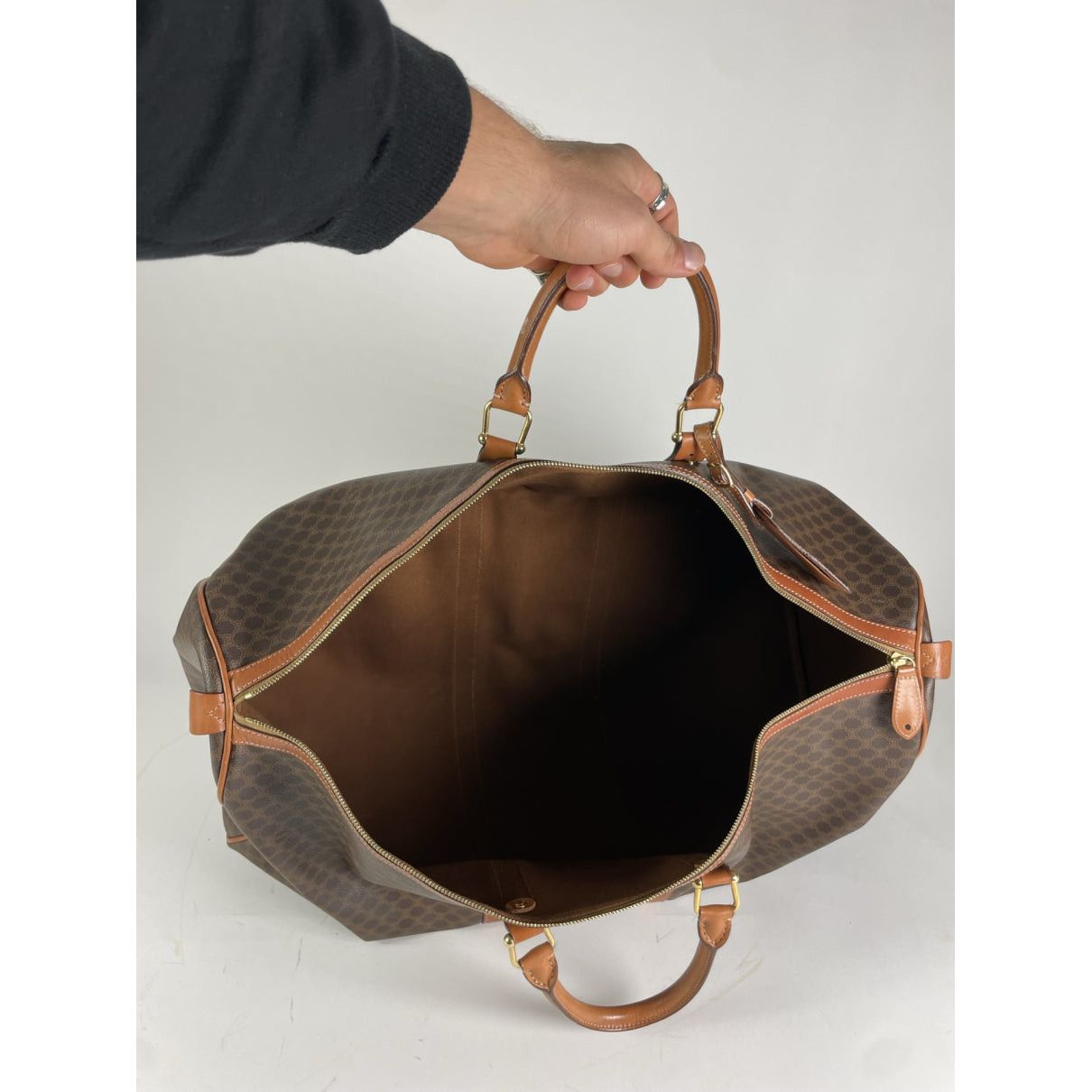 Celine Brown Leather Travel Bag Size ONE SIZE - 2 Thumbnail