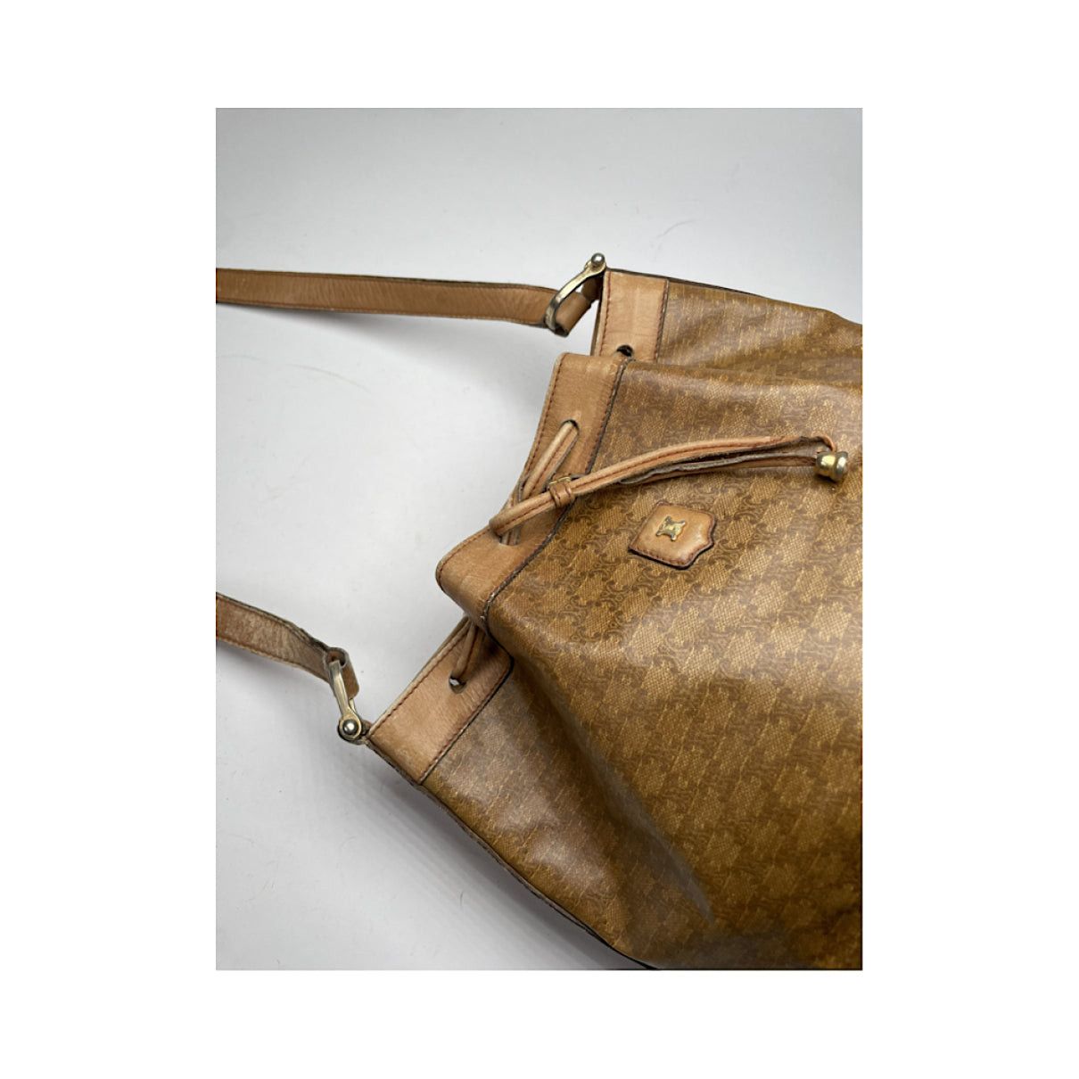 Celine SAC SEAU Gold Leather Handbag Size ONE SIZE - 2 Thumbnail