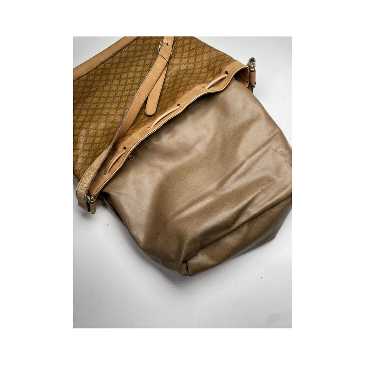 Celine SAC SEAU Gold Leather Handbag Size ONE SIZE - 3 Thumbnail