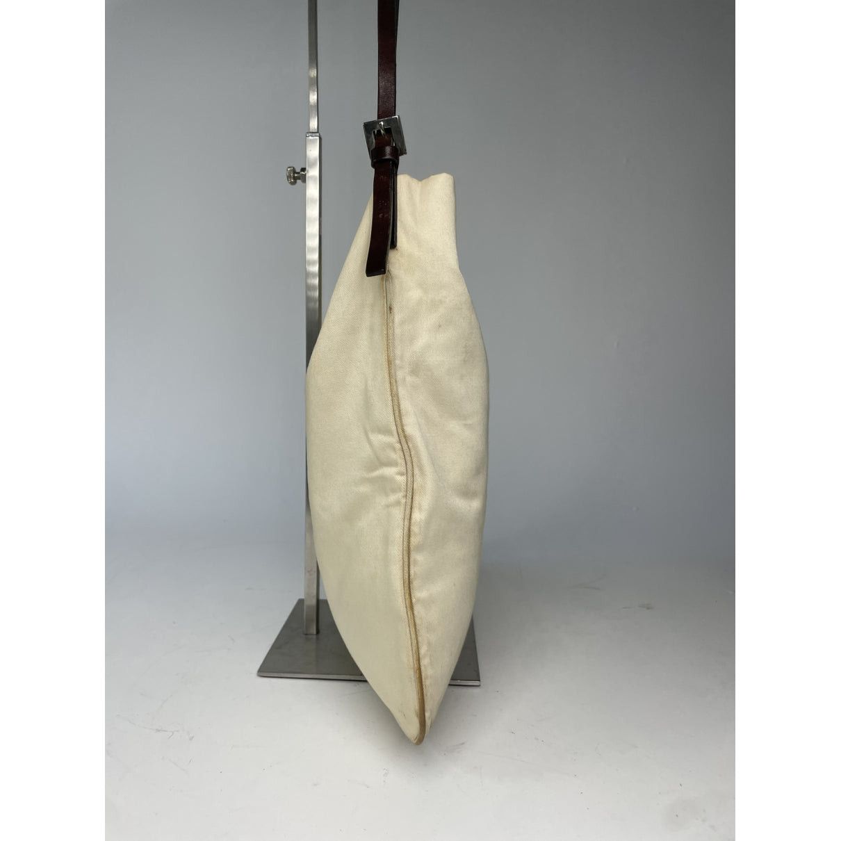 Fendi Baguette Beige Cotton Handbag Size ONE SIZE - 5 Thumbnail