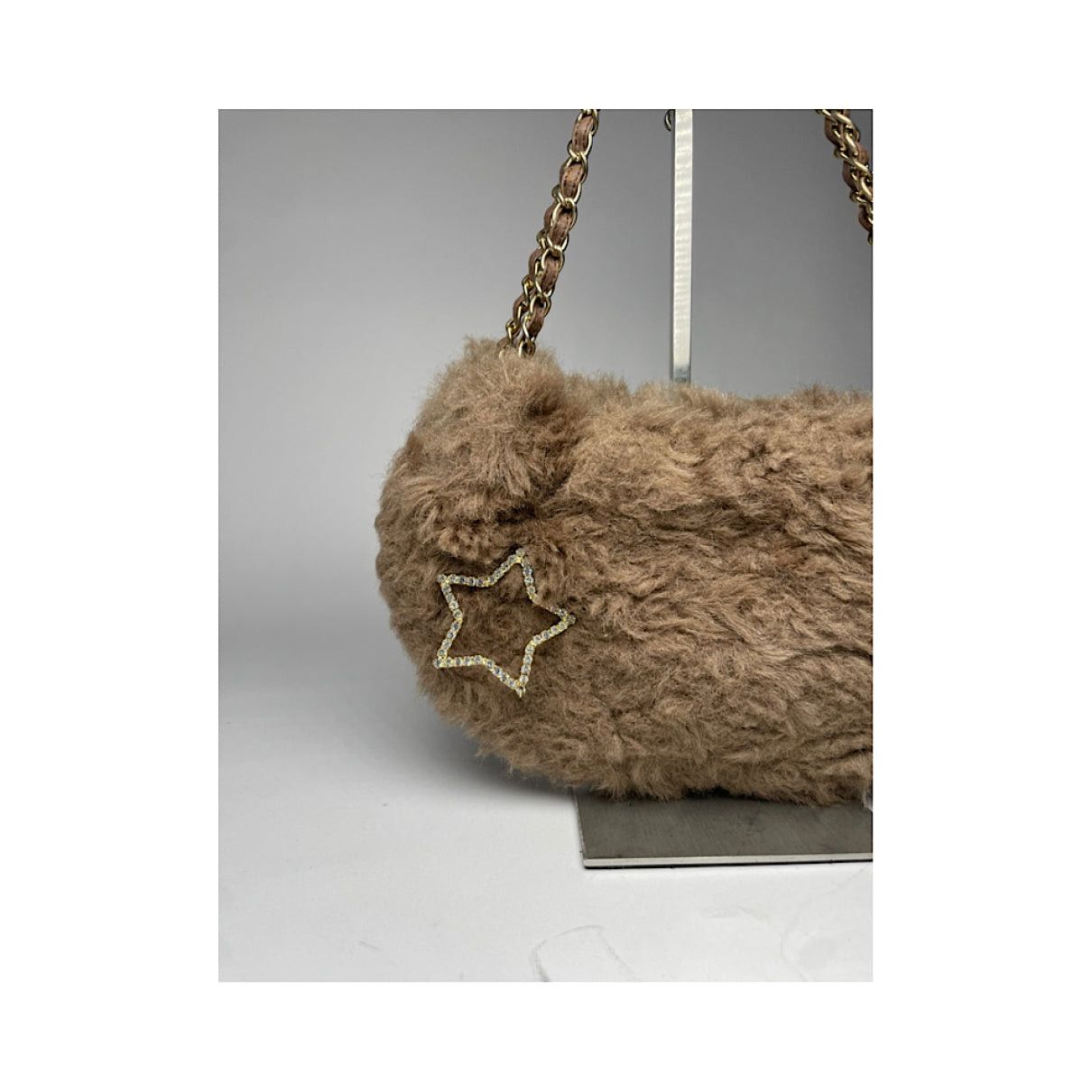 Other Samantha Thavasa Brown Faux Fur Handbag Size ONE SIZE - 5 Thumbnail