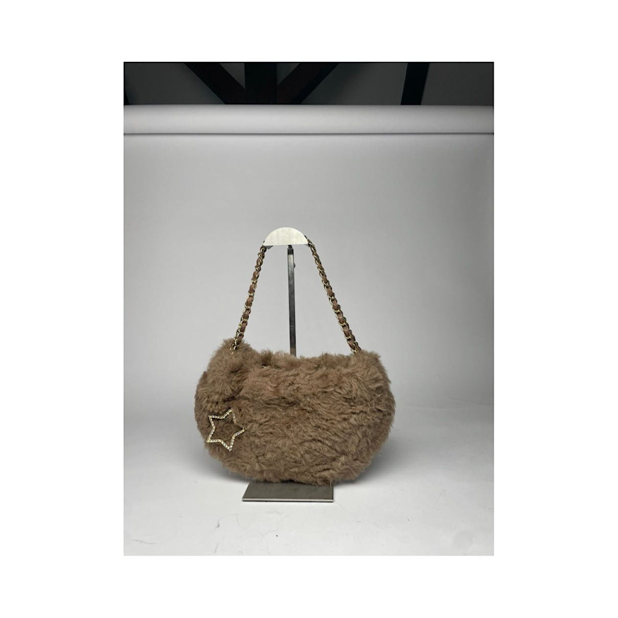 Other Samantha Thavasa Brown Faux Fur Handbag Size ONE SIZE - 2 Thumbnail