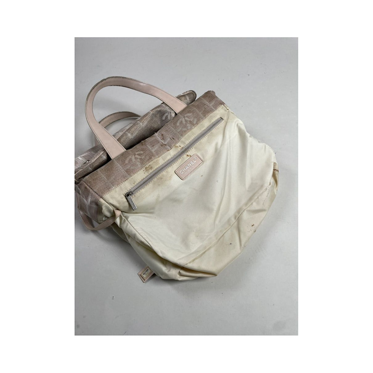 Chanel Cambon Silver Polyester Handbag Size ONE SIZE - 3 Thumbnail