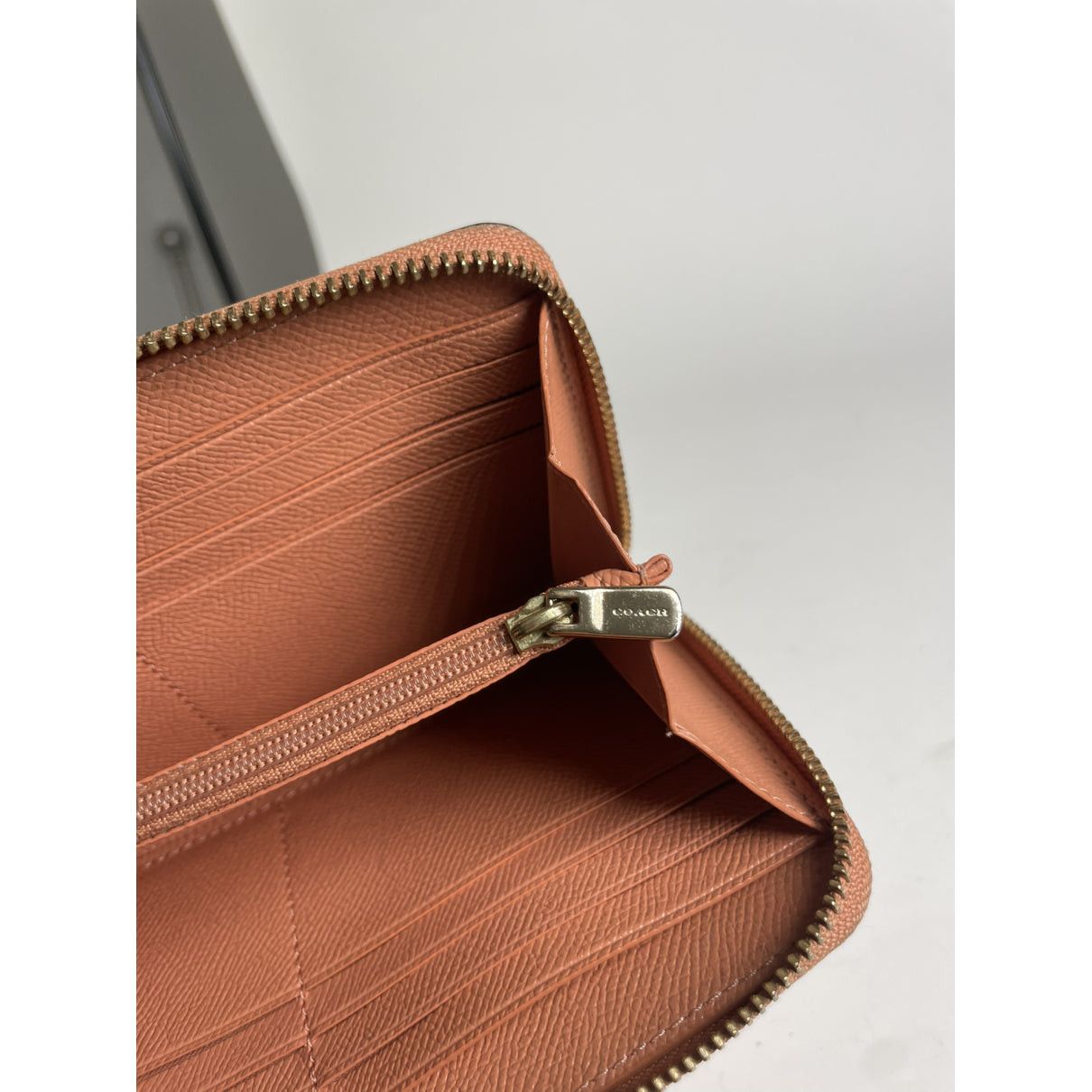 Coach Orange Leather Wallet Size ONE SIZE - 4 Thumbnail