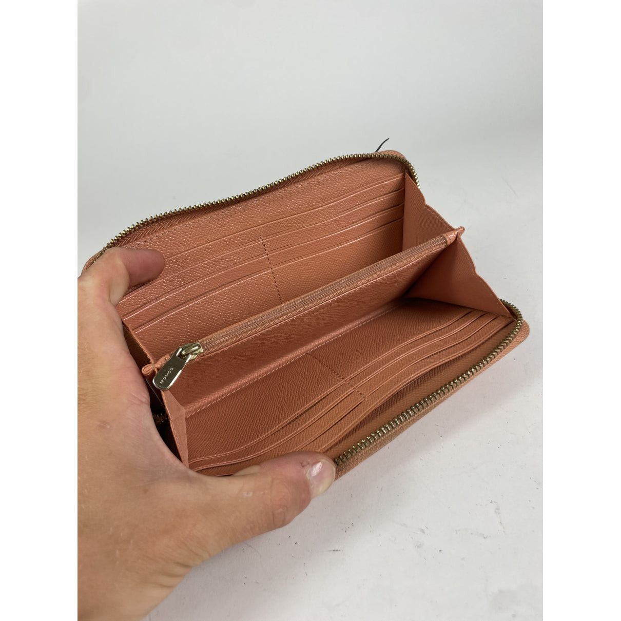 Coach Orange Leather Wallet Size ONE SIZE - 3 Thumbnail