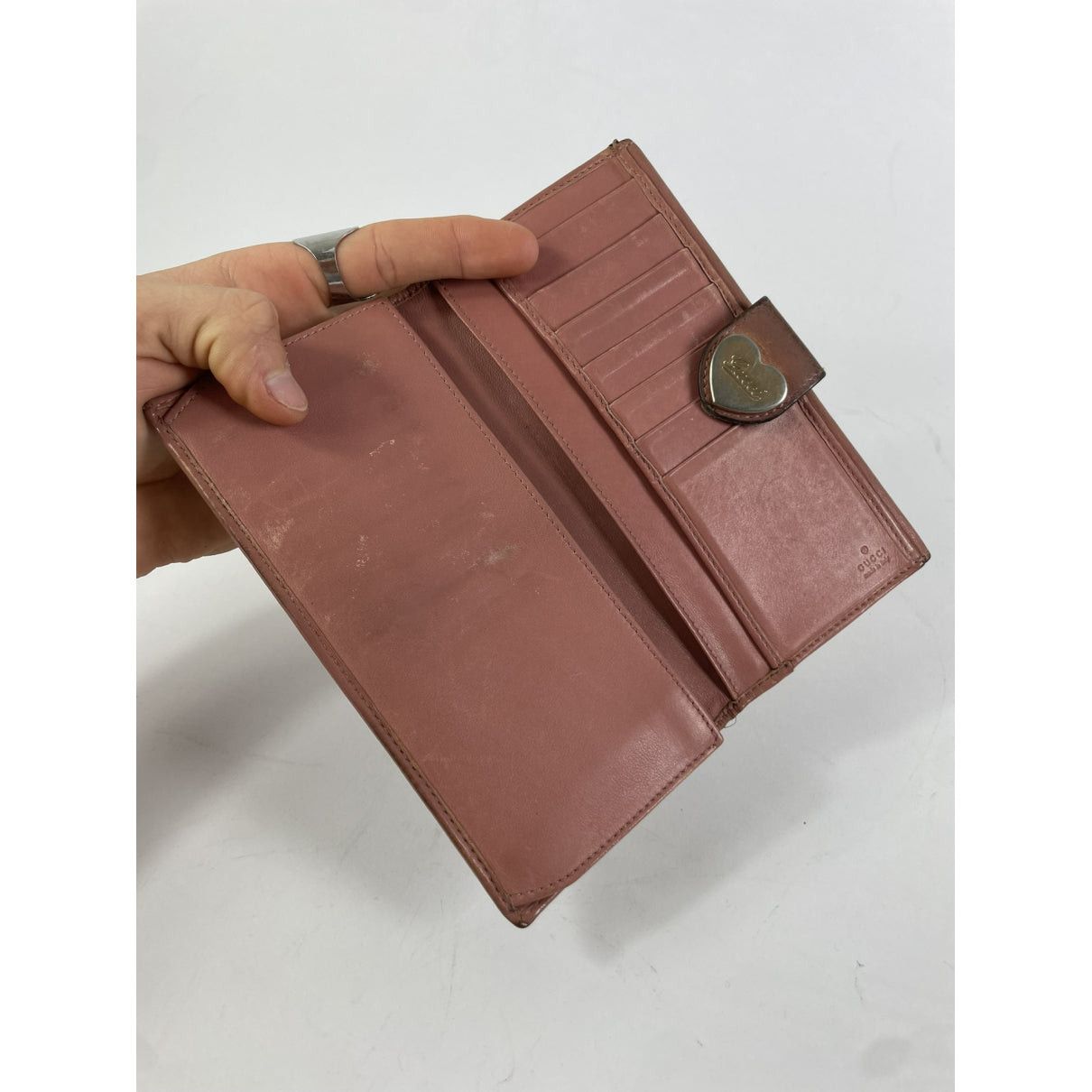 Gucci Horsebit 1955 Pink Leather Wallet Size ONE SIZE - 3 Thumbnail