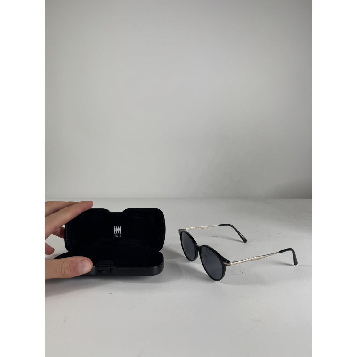 Issey Miyake Black Metal Sunglasses Size ONE SIZE - 2 Thumbnail