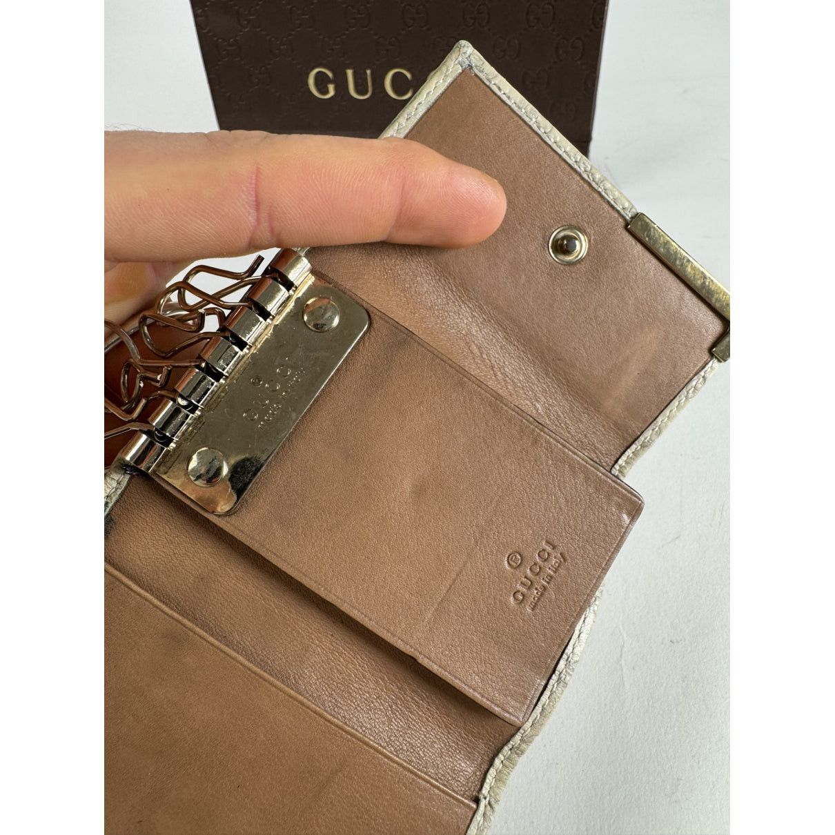 Gucci GG Blooms White Leather Purse Size ONE SIZE - 5 Thumbnail