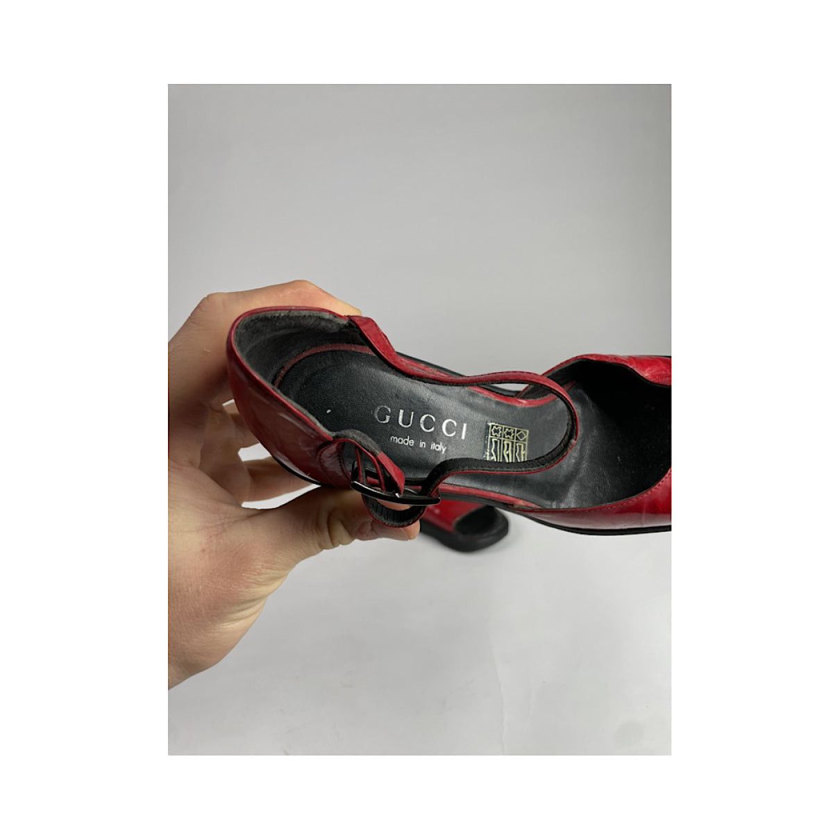 Gucci Black Patent Leather Heel Size US 6 / IT 36 - 3 Thumbnail