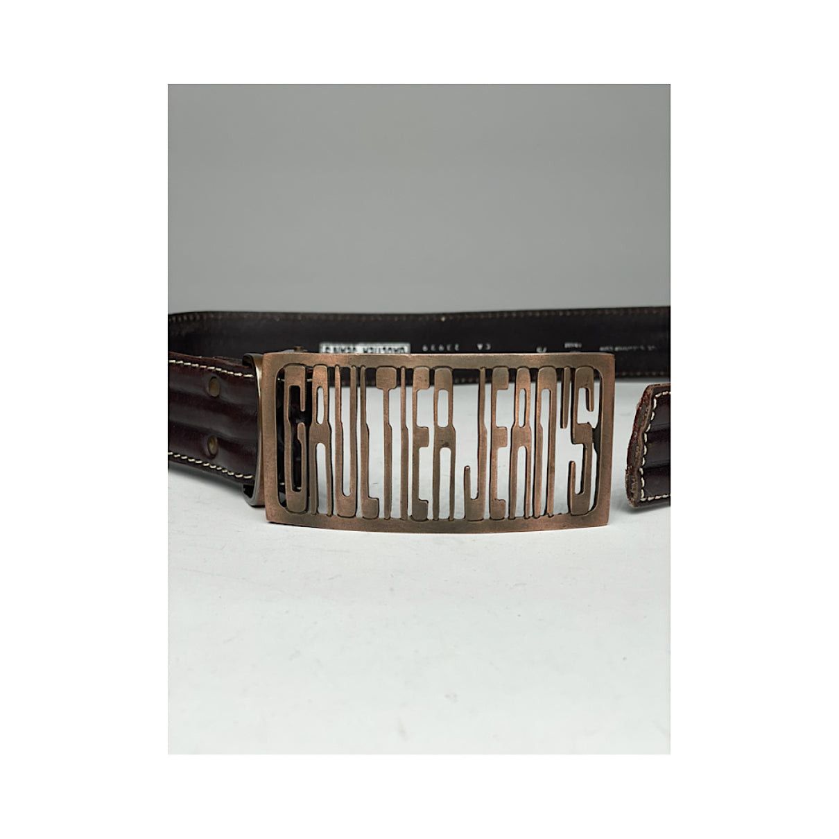 Jean Paul Gaultier Brown Leather Belt Size ONE SIZE - 3 Thumbnail