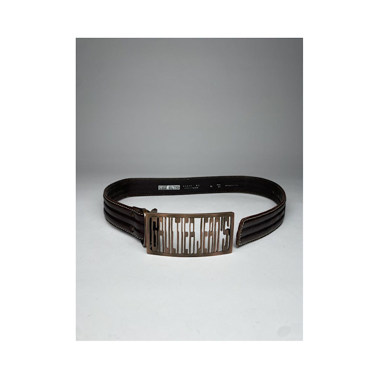 Jean Paul Gaultier Brown Leather Belt Size ONE SIZE - 2 Thumbnail