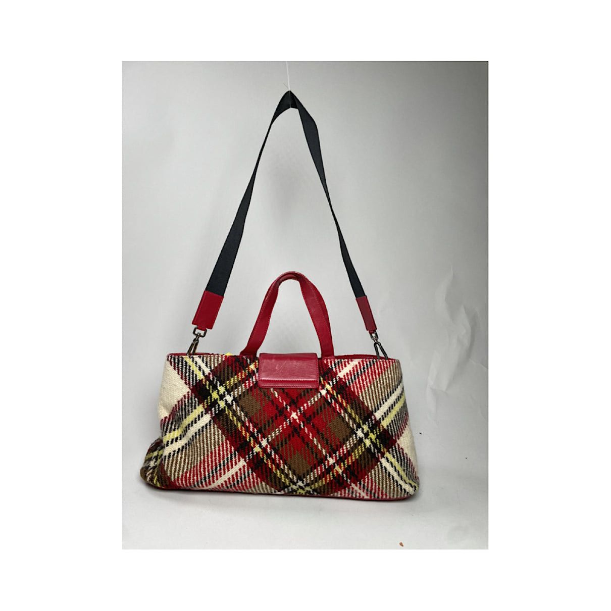 Burberry Red Wool Handbag Size ONE SIZE - 4 Thumbnail