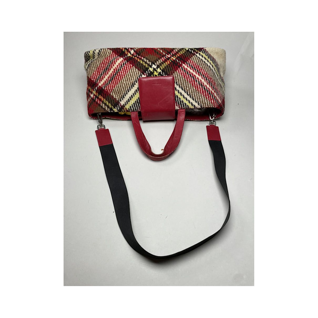 Burberry Red Wool Handbag Size ONE SIZE - 5 Thumbnail