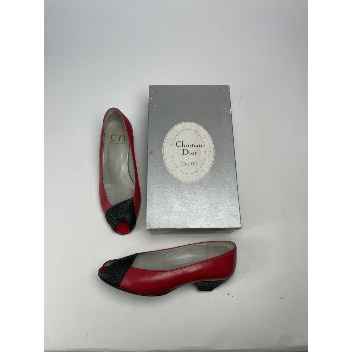 Dior Red Leather Ballet Flat Size US 6.5 / IT 36.5 - 5 Thumbnail