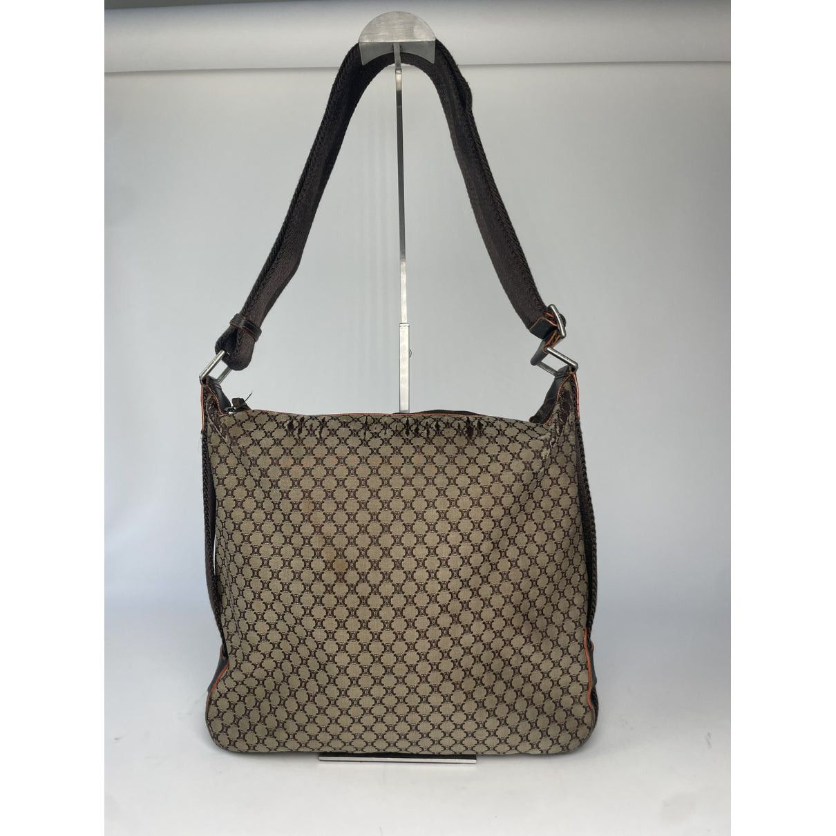 Celine Ava Brown Cotton Handbag Size ONE SIZE - 2 Thumbnail