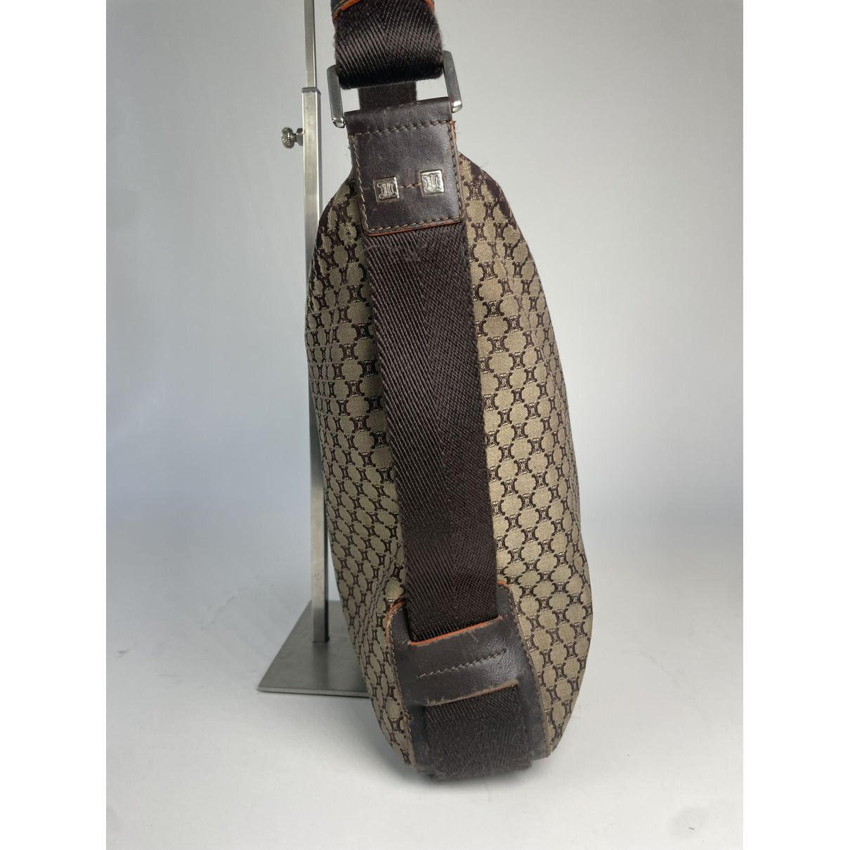 Celine Ava Brown Cotton Handbag Size ONE SIZE - 4 Thumbnail