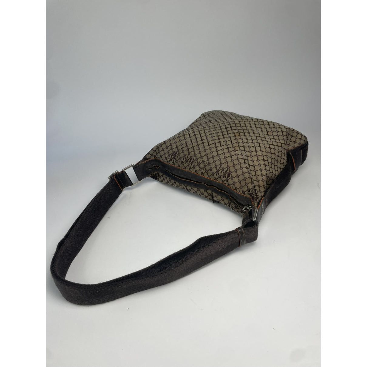Celine Ava Brown Cotton Handbag Size ONE SIZE - 5 Thumbnail