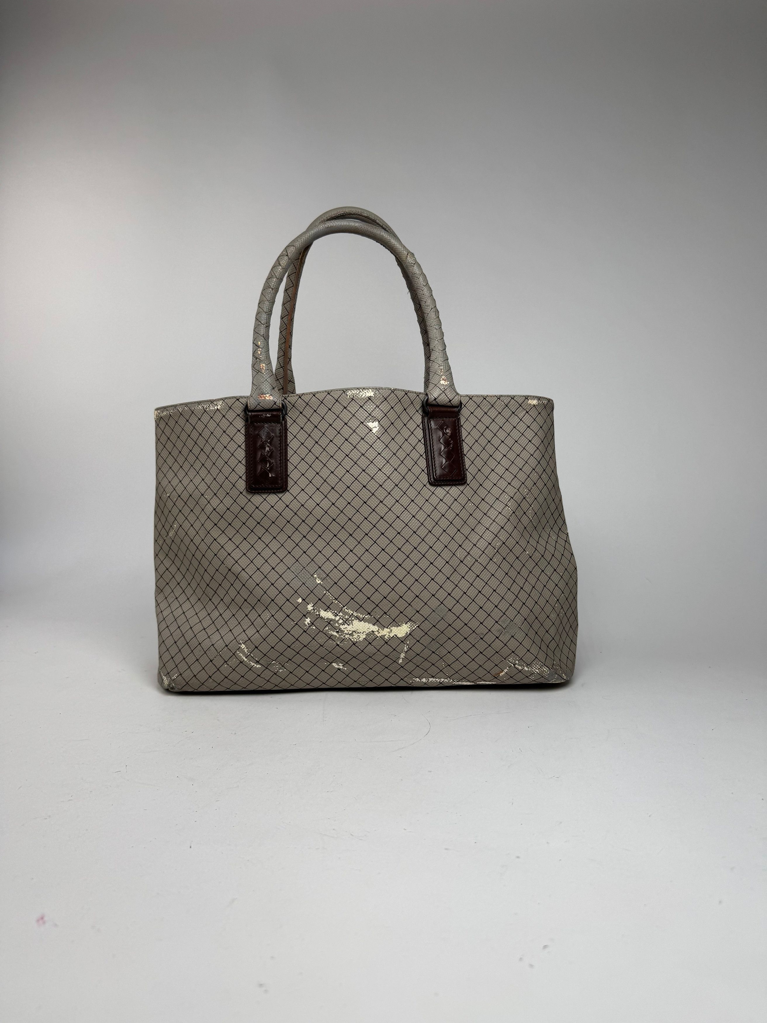 Bottega Veneta Vintage Andiamo Shopper Grey Brown Size ONE SIZE - 5 Thumbnail