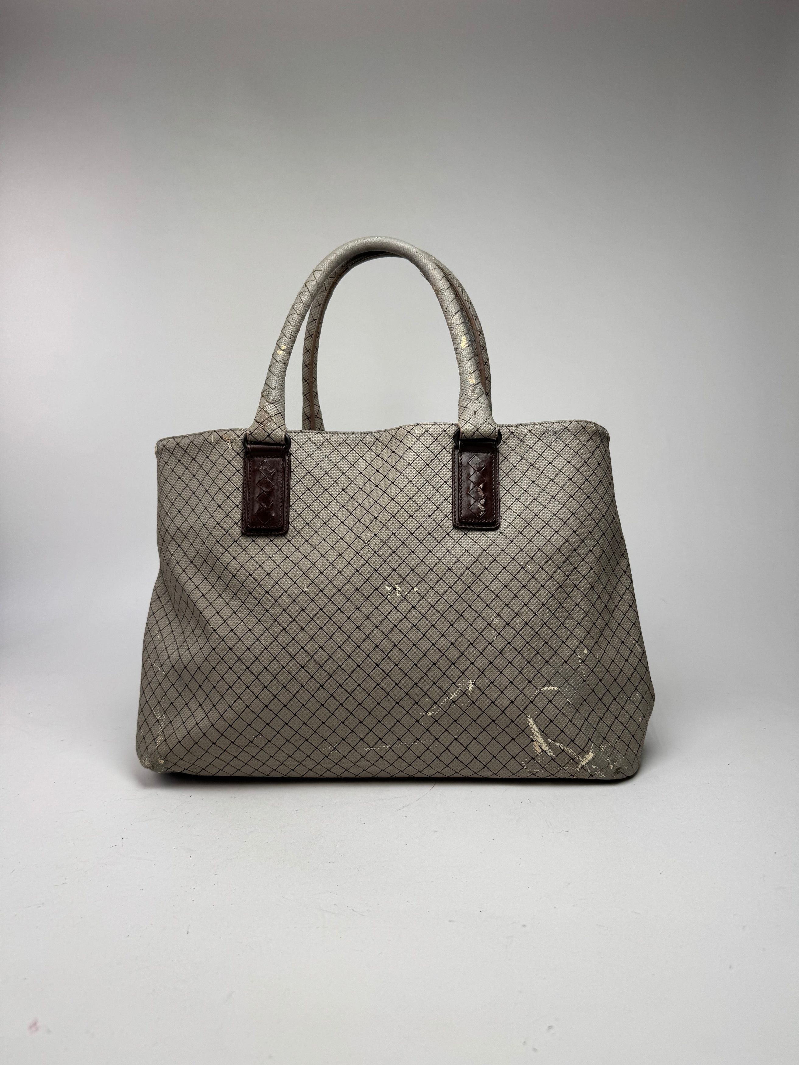 Bottega Veneta Vintage Andiamo Shopper Grey Brown Size ONE SIZE - 8 Thumbnail