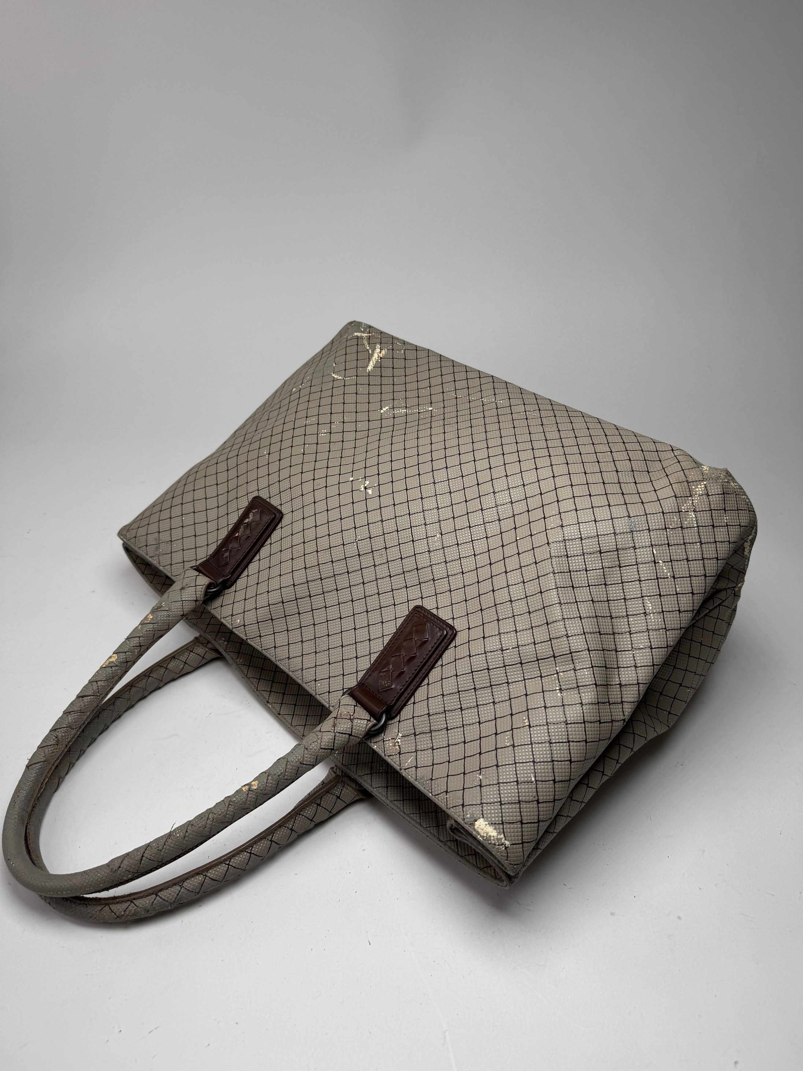 Bottega Veneta Vintage Andiamo Shopper Grey Brown Size ONE SIZE - 4 Thumbnail