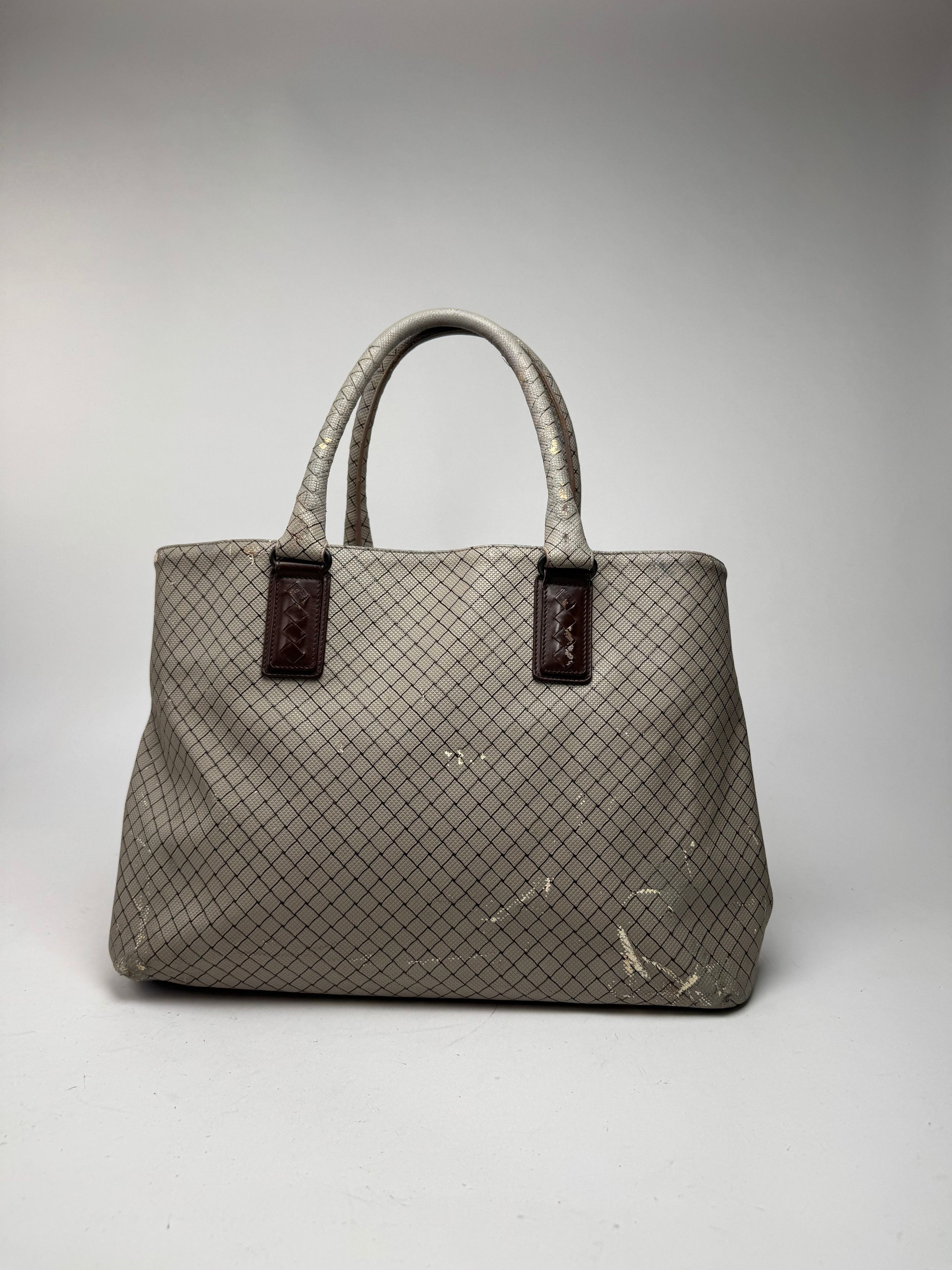 Bottega Veneta Vintage Andiamo Shopper Grey Brown Size ONE SIZE - 15 Thumbnail