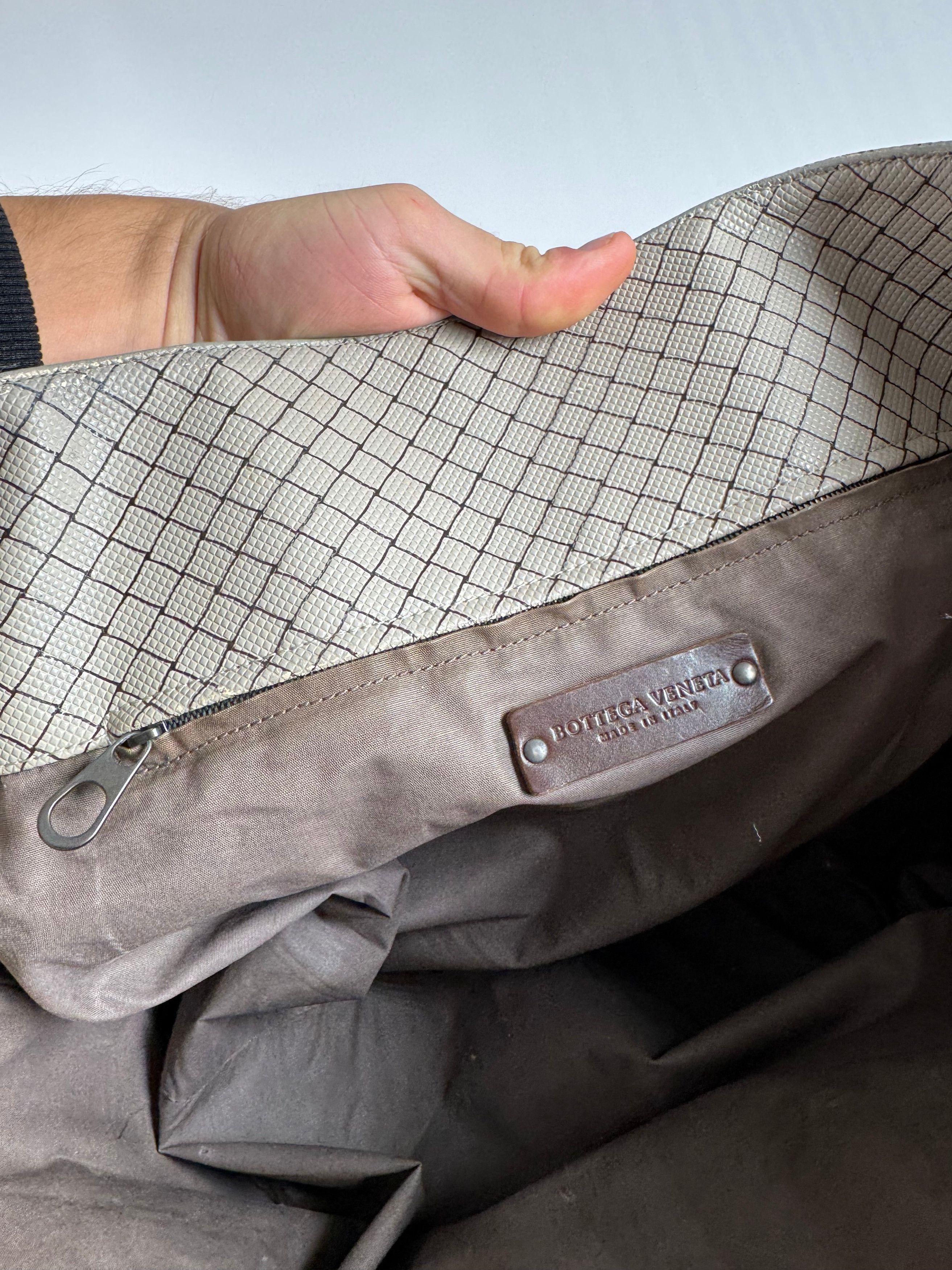 Bottega Veneta Vintage Andiamo Shopper Grey Brown Size ONE SIZE - 2 Thumbnail