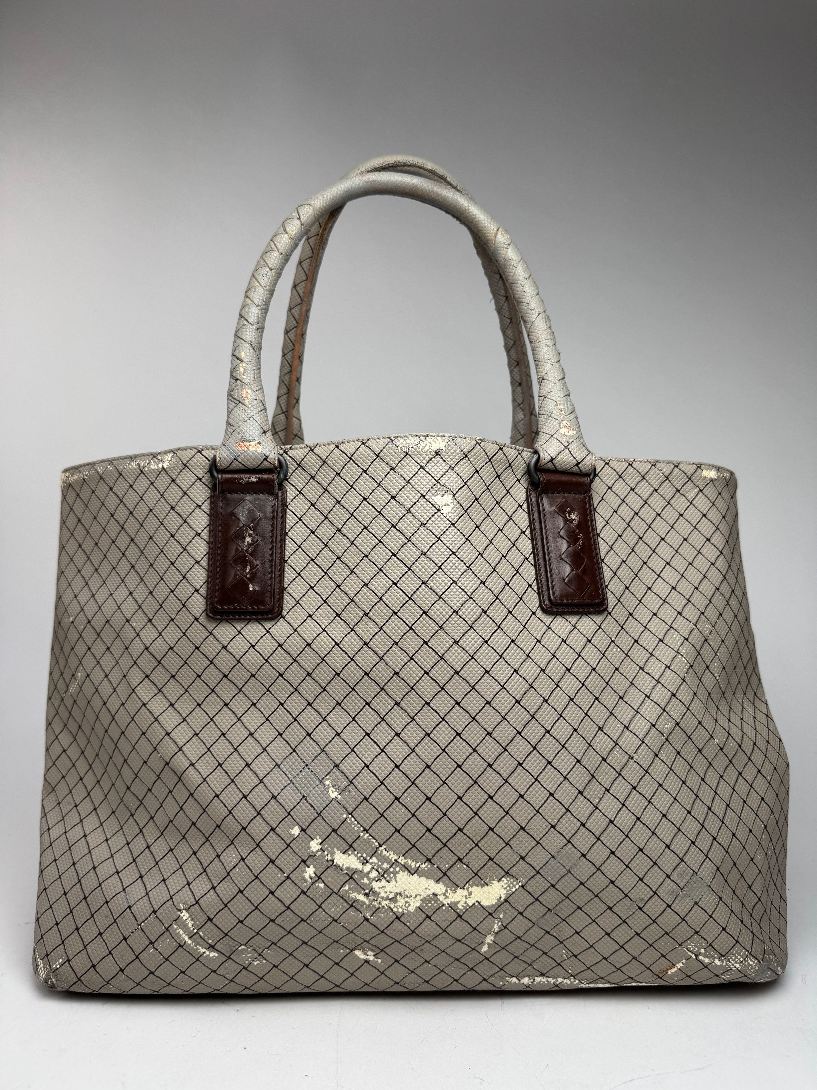Bottega Veneta Vintage Andiamo Shopper Grey Brown Size ONE SIZE - 14 Thumbnail