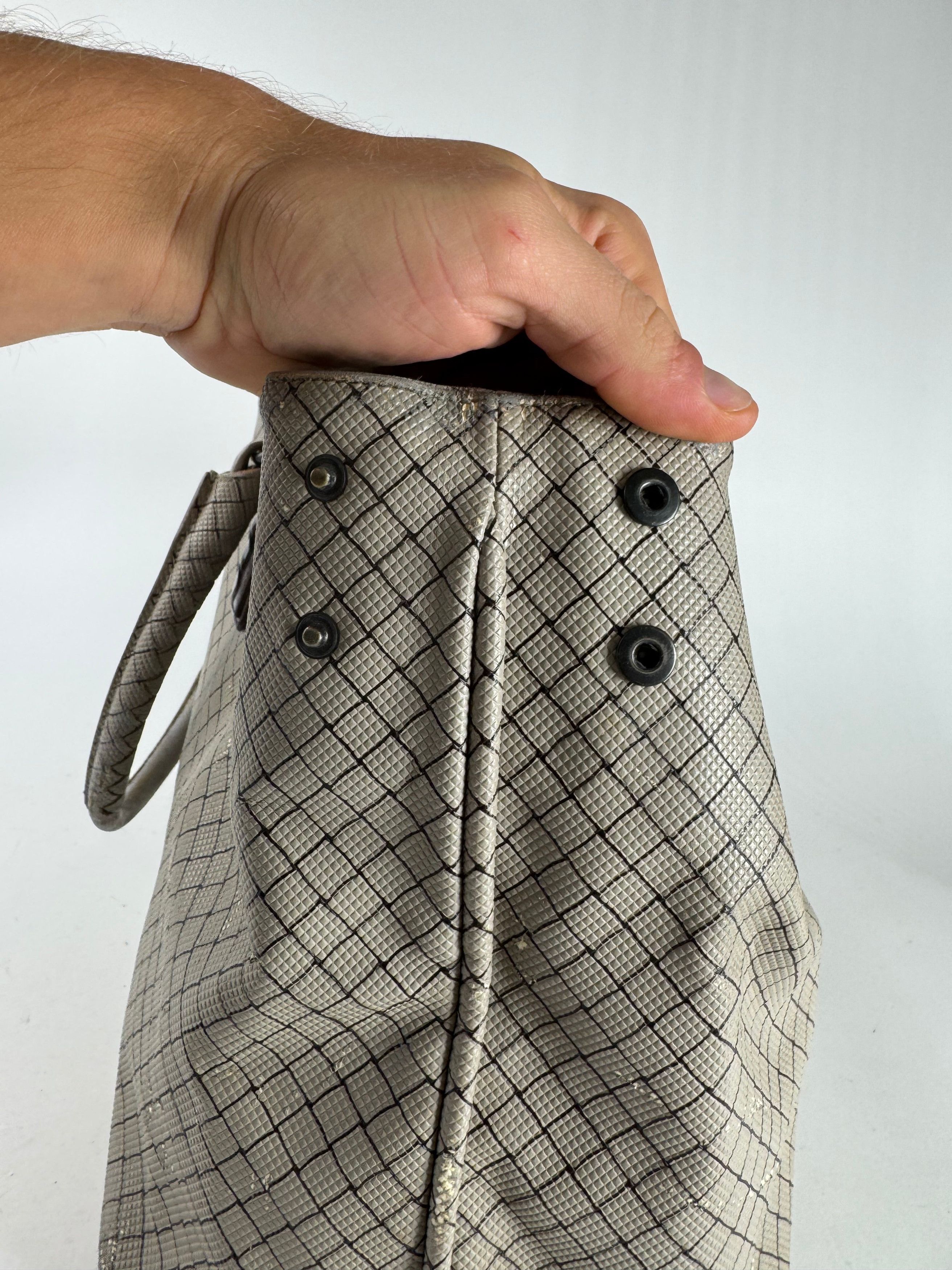 Bottega Veneta Vintage Andiamo Shopper Grey Brown Size ONE SIZE - 7 Thumbnail