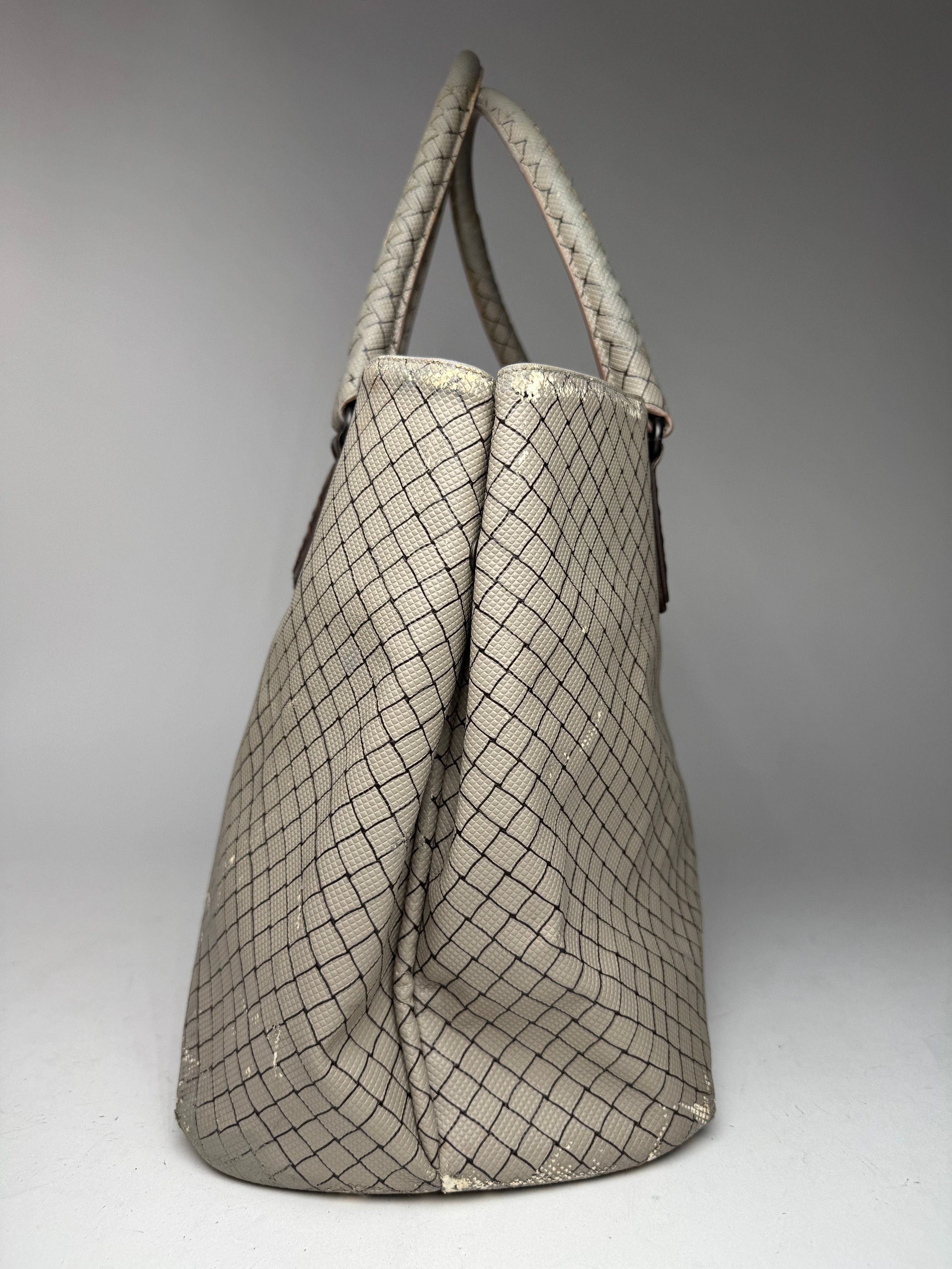 Bottega Veneta Vintage Andiamo Shopper Grey Brown Size ONE SIZE - 6 Thumbnail