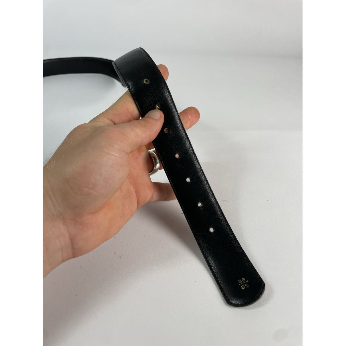 Other DUNHILL Black Leather Belt Size ONE SIZE - 3 Thumbnail