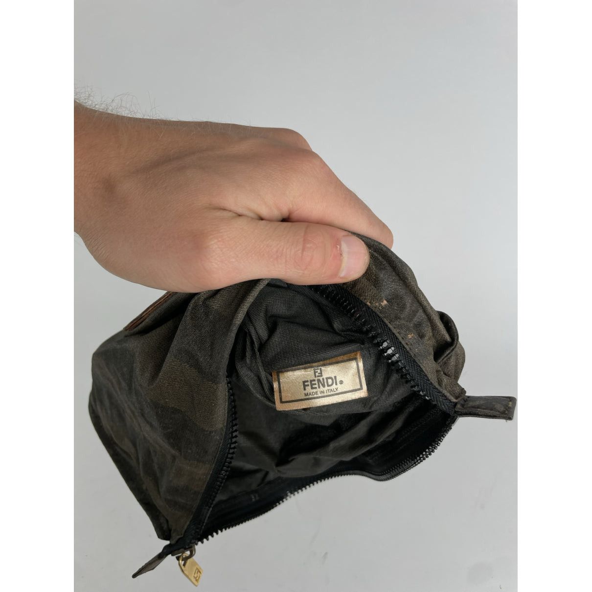 Fendi Black Cotton Handbag Size ONE SIZE - 4 Thumbnail