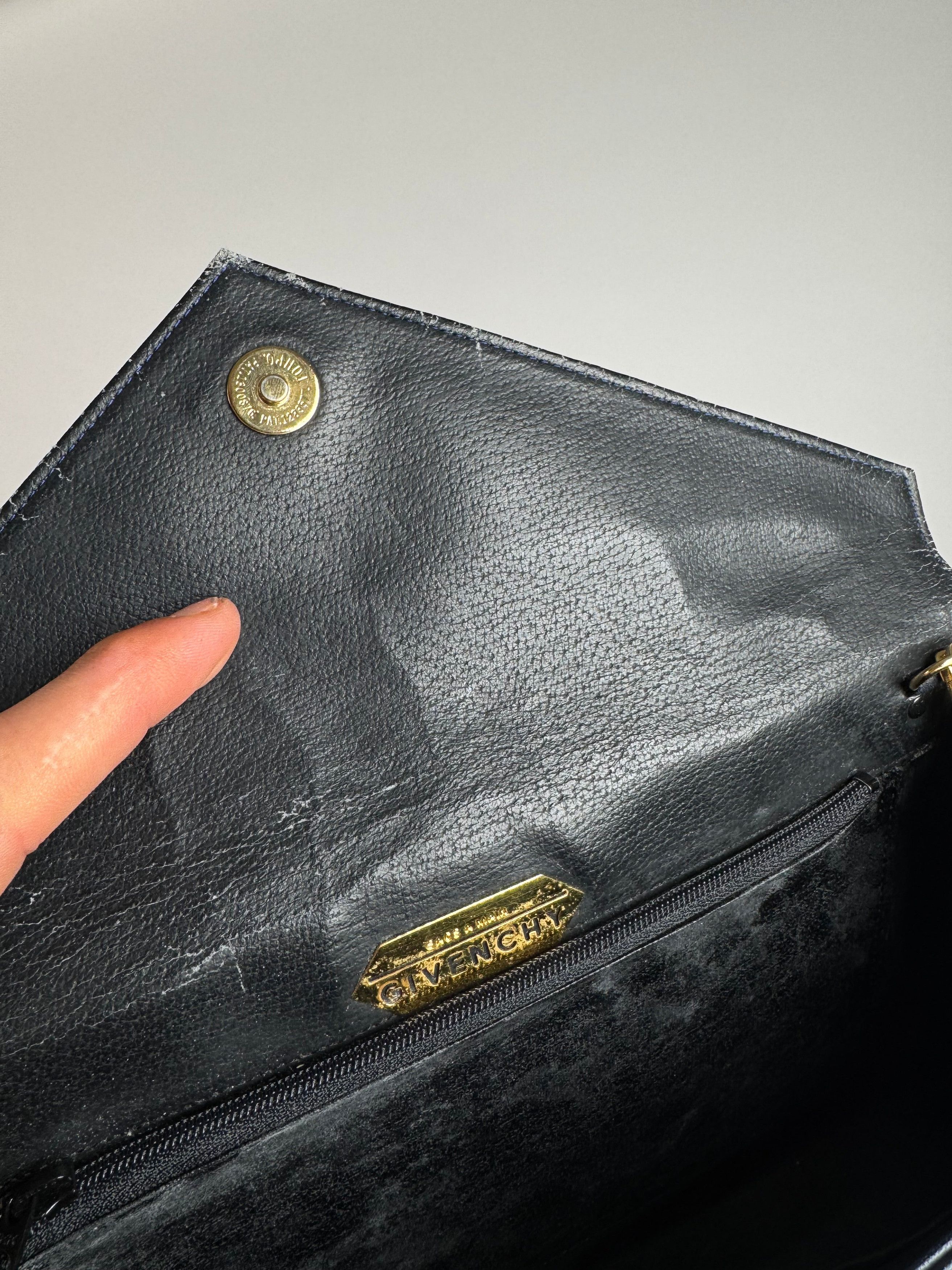 Givenchy Vintage 4G Leather Bag Navy Size ONE SIZE - 3 Thumbnail