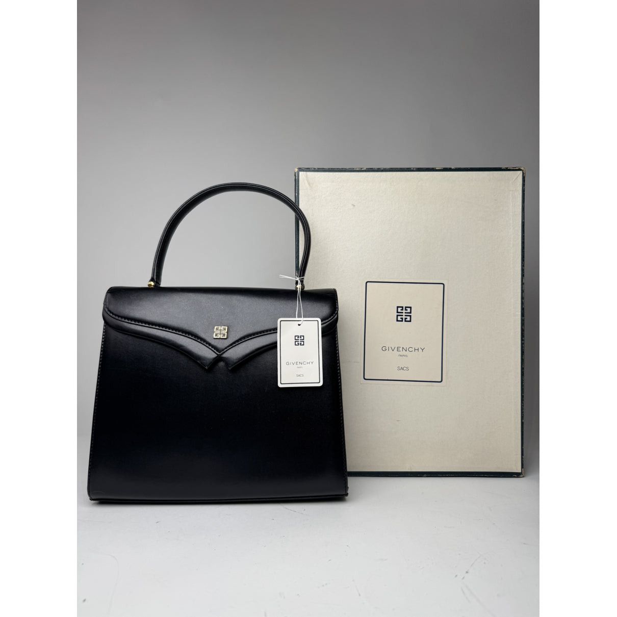 4G Black Leather Handbag