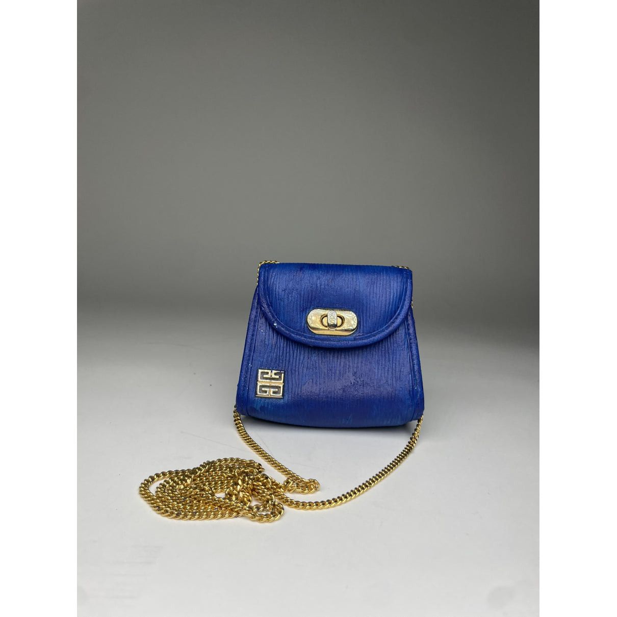 Givenchy Pocket Mini Blue Leather Handbag Size ONE SIZE - 4 Thumbnail