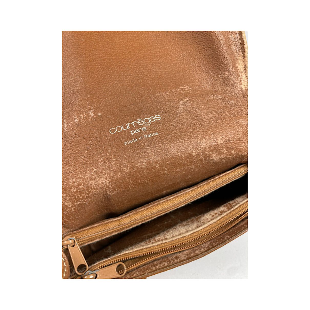 Courreges Courrèges Brown Leather Handbag Size ONE SIZE - 4 Thumbnail