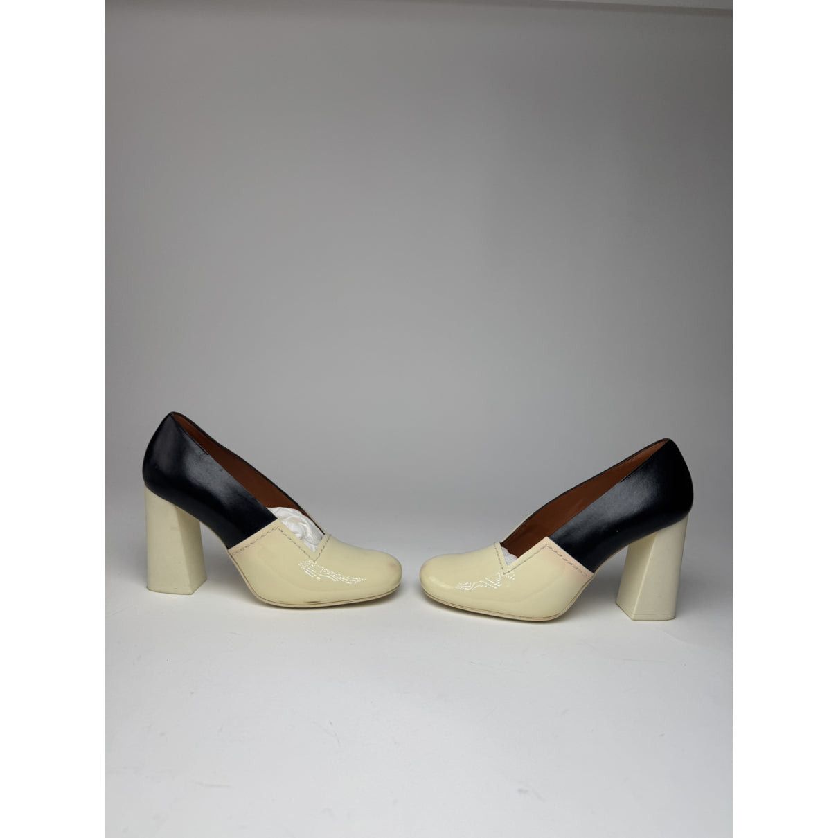 Celine Triangle Heel Black Leather Heel Size US 6.5 / IT 36.5 - 4 Thumbnail