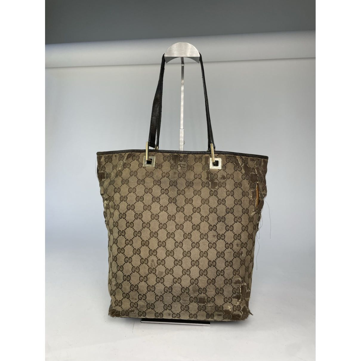 Gucci Jackie Vintage Beige Cotton Handbag Size ONE SIZE - 5 Thumbnail