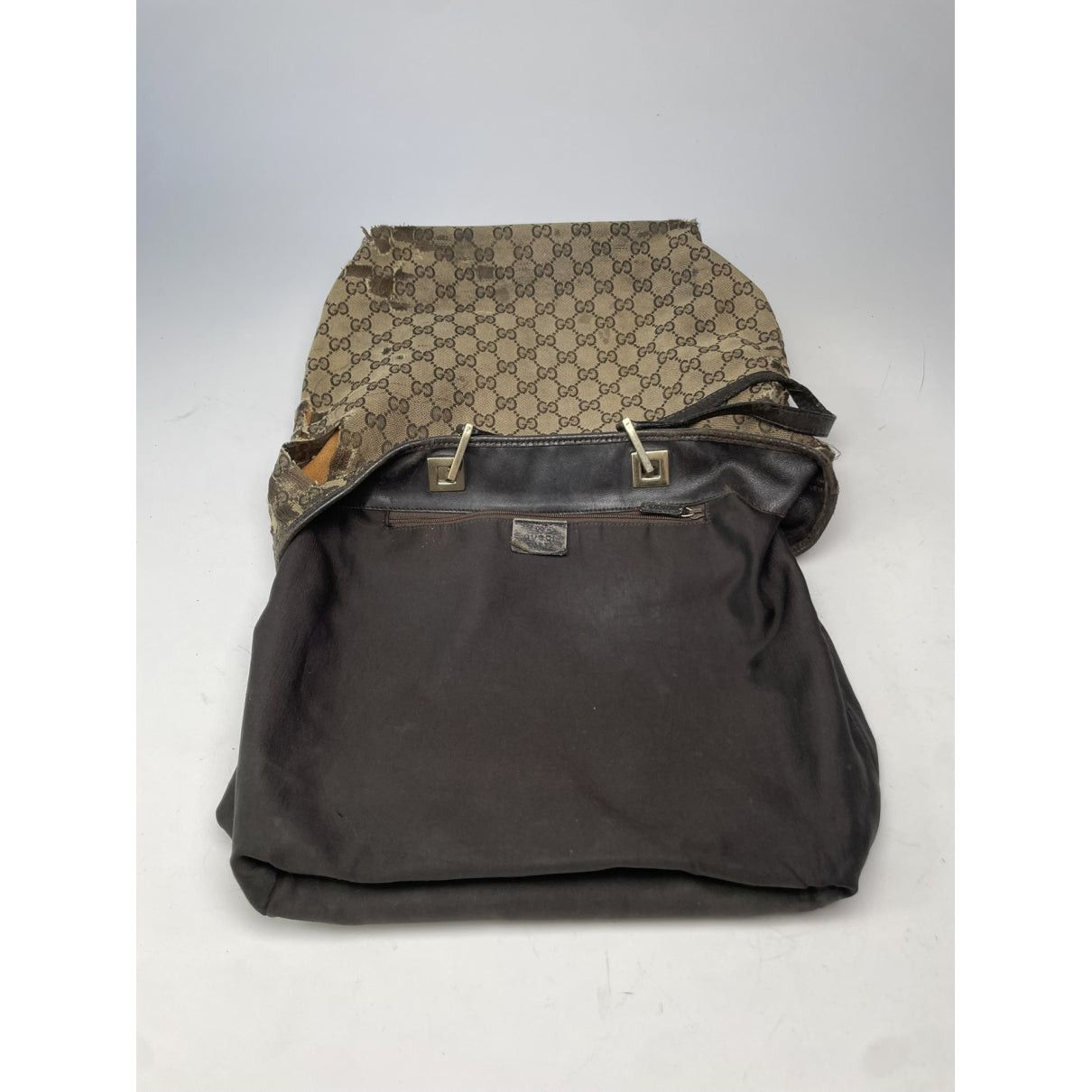 Gucci Jackie Vintage Beige Cotton Handbag Size ONE SIZE - 2 Thumbnail
