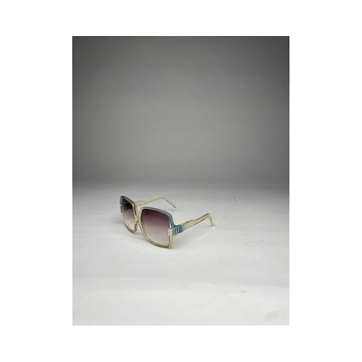 Balenciaga Blue Plastic Sunglasses Size ONE SIZE - 2 Thumbnail