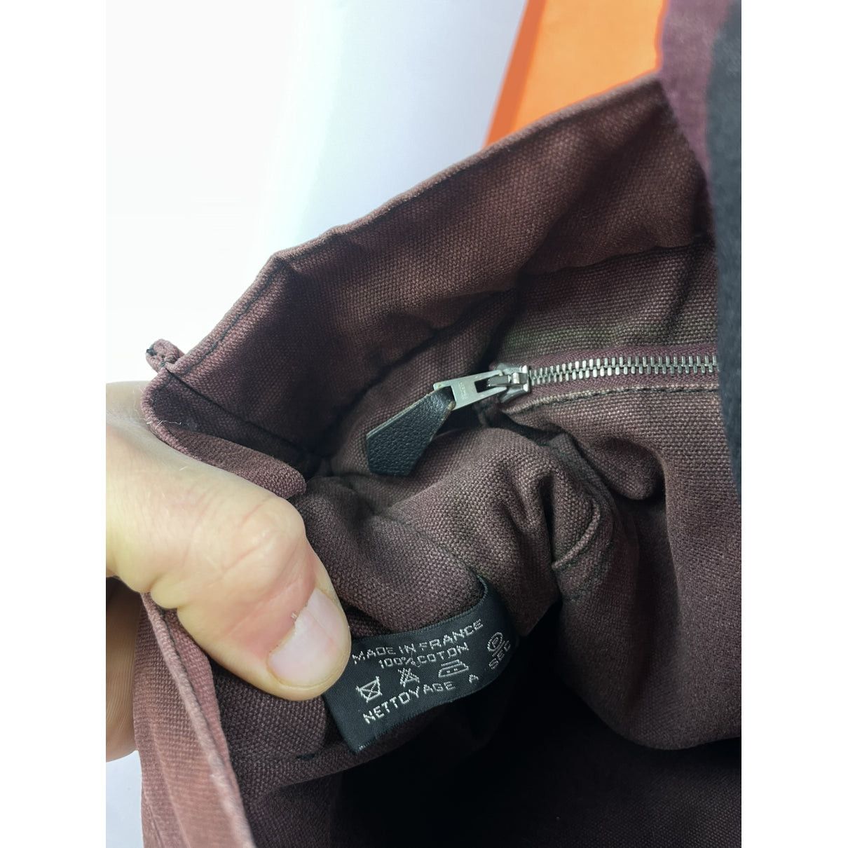Other Hermès Black Cotton Handbag Size ONE SIZE - 2 Thumbnail