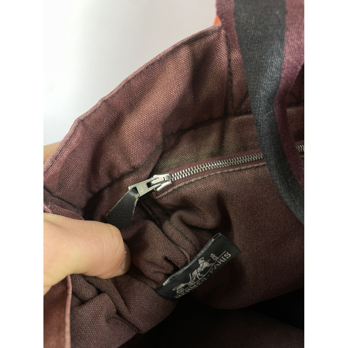 Other Hermès Black Cotton Handbag Size ONE SIZE - 3 Thumbnail