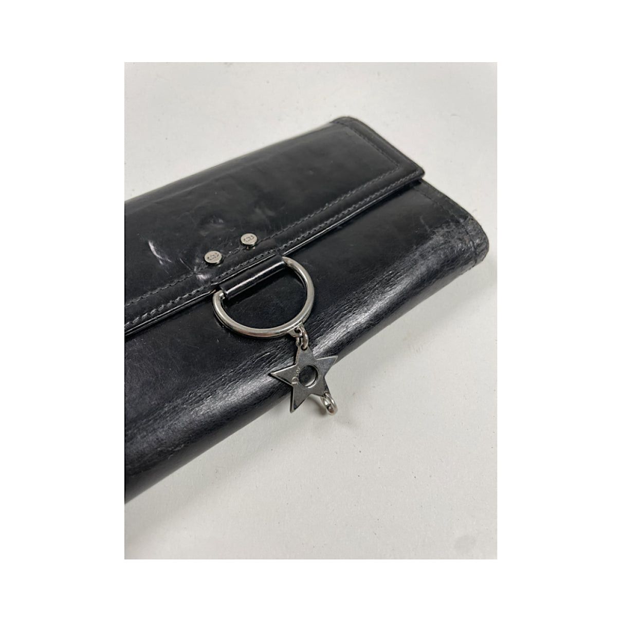Dior Black Patent Leather Wallet Size ONE SIZE - 3 Thumbnail