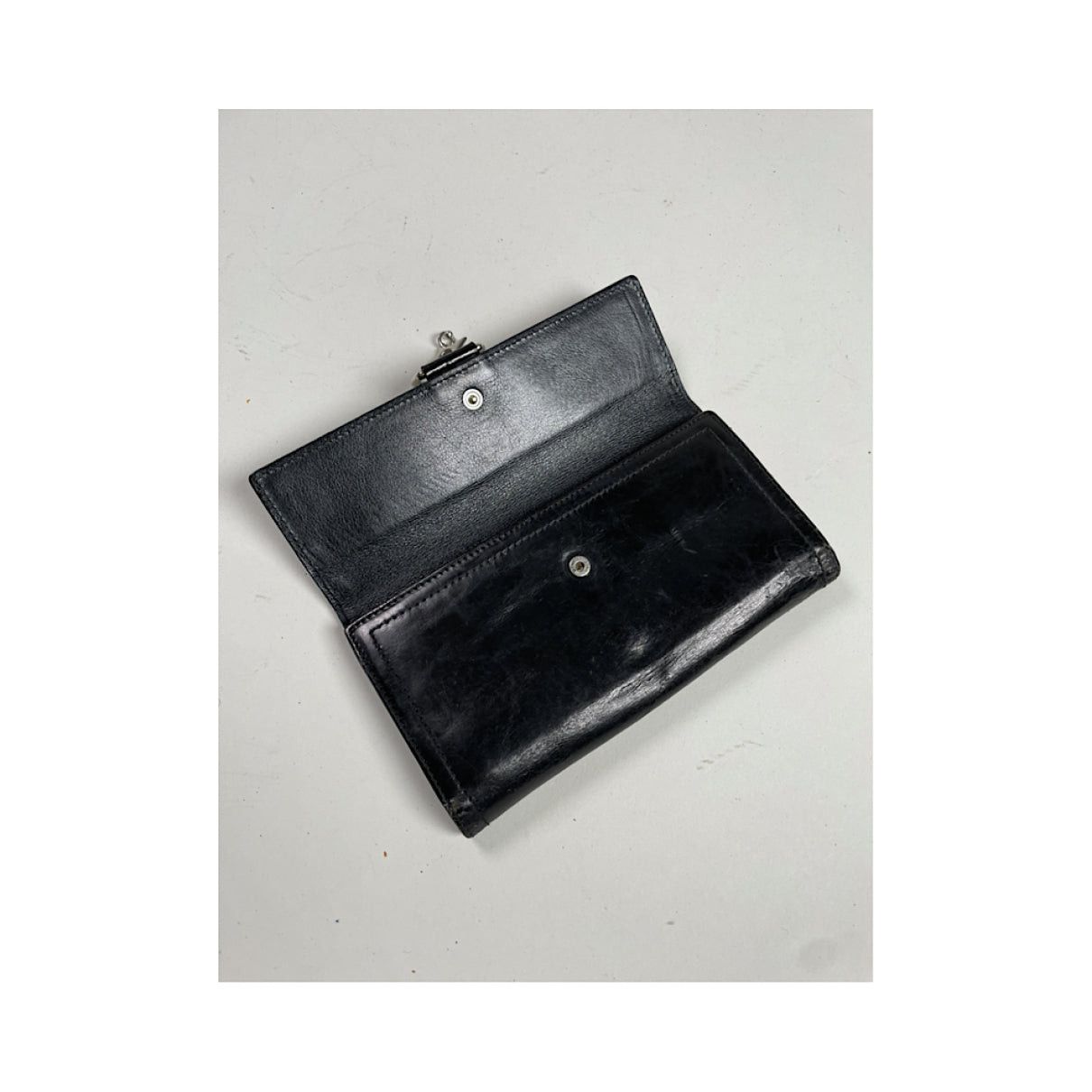 Dior Black Patent Leather Wallet Size ONE SIZE - 5 Thumbnail