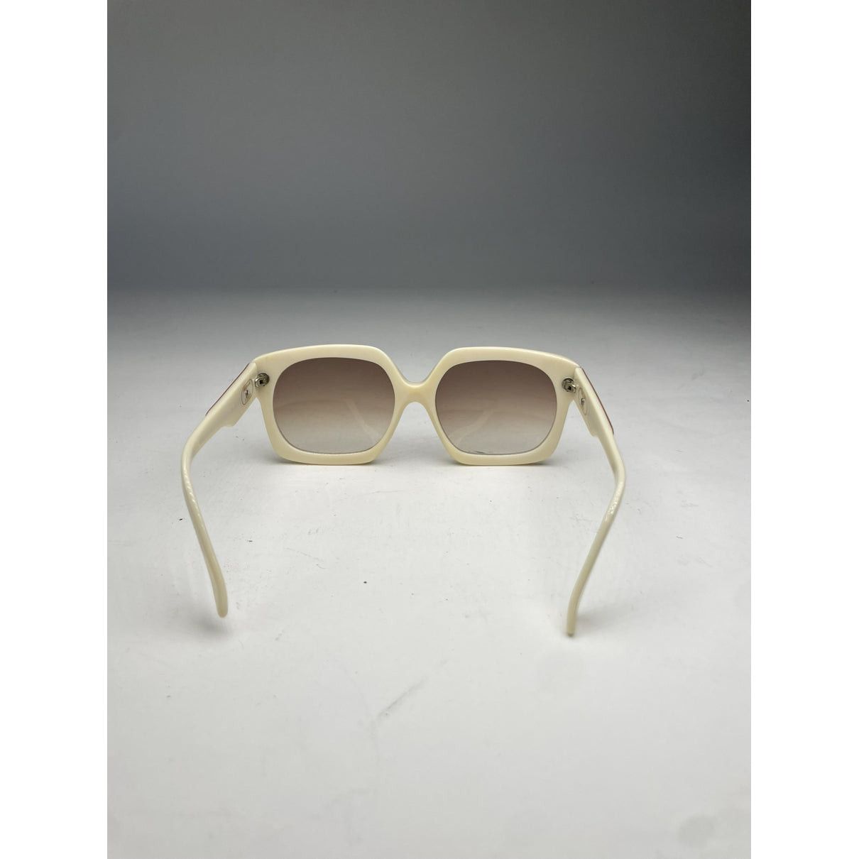 Celine White Plastic Sunglasses Size ONE SIZE - 3 Thumbnail